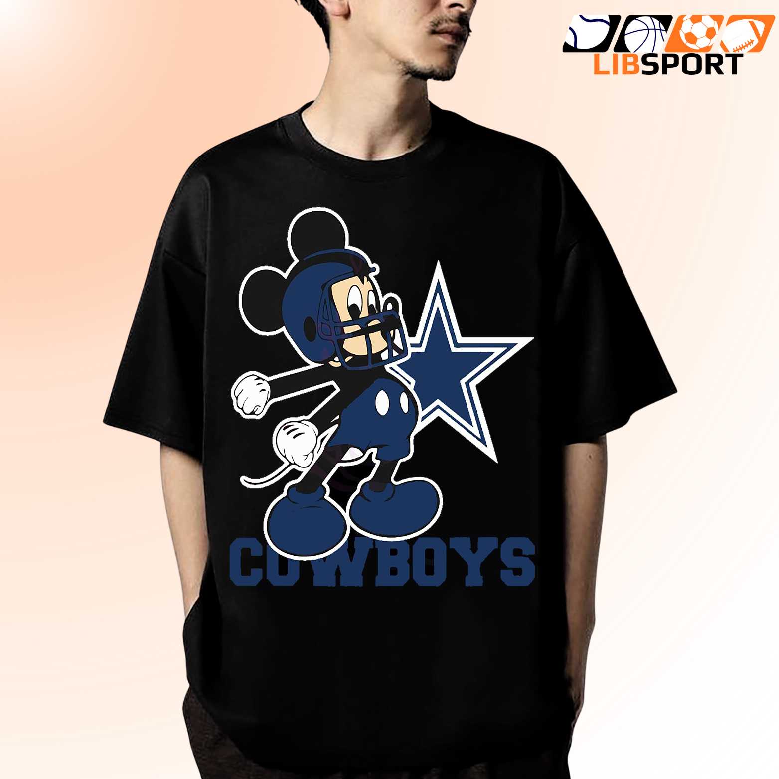 Mickey Mouse Dallas Cowboys T-Shirt, Nfl Football Tee, Cute Game Day Shirt